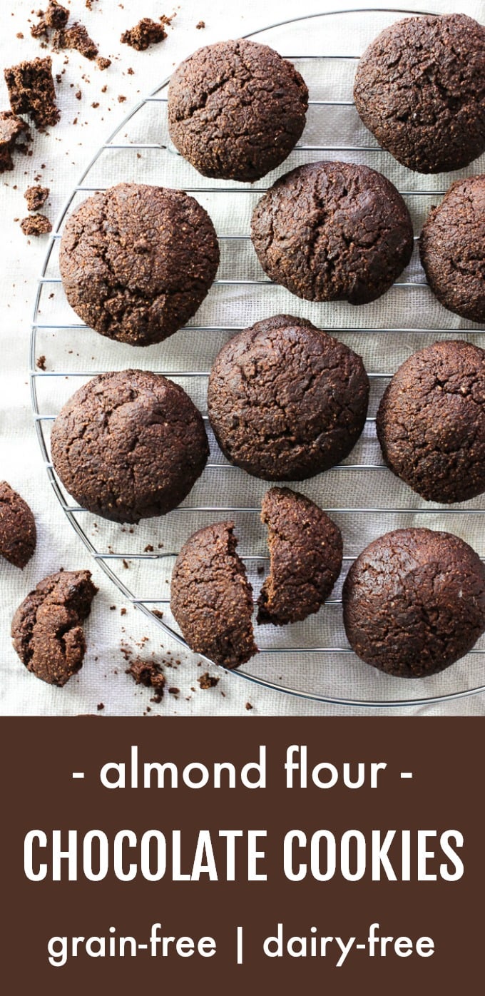 Almond Flour Chocolate Cookies [Grain & Dairy Free]