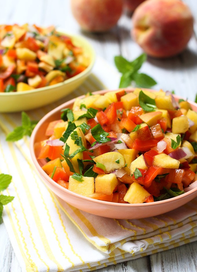 Peach Salsa with a Secret Ingredient | MariaUshakova.com