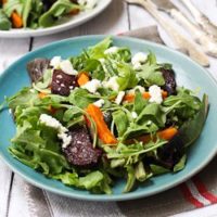 Mixed Greens Salad with Roasted Veggies