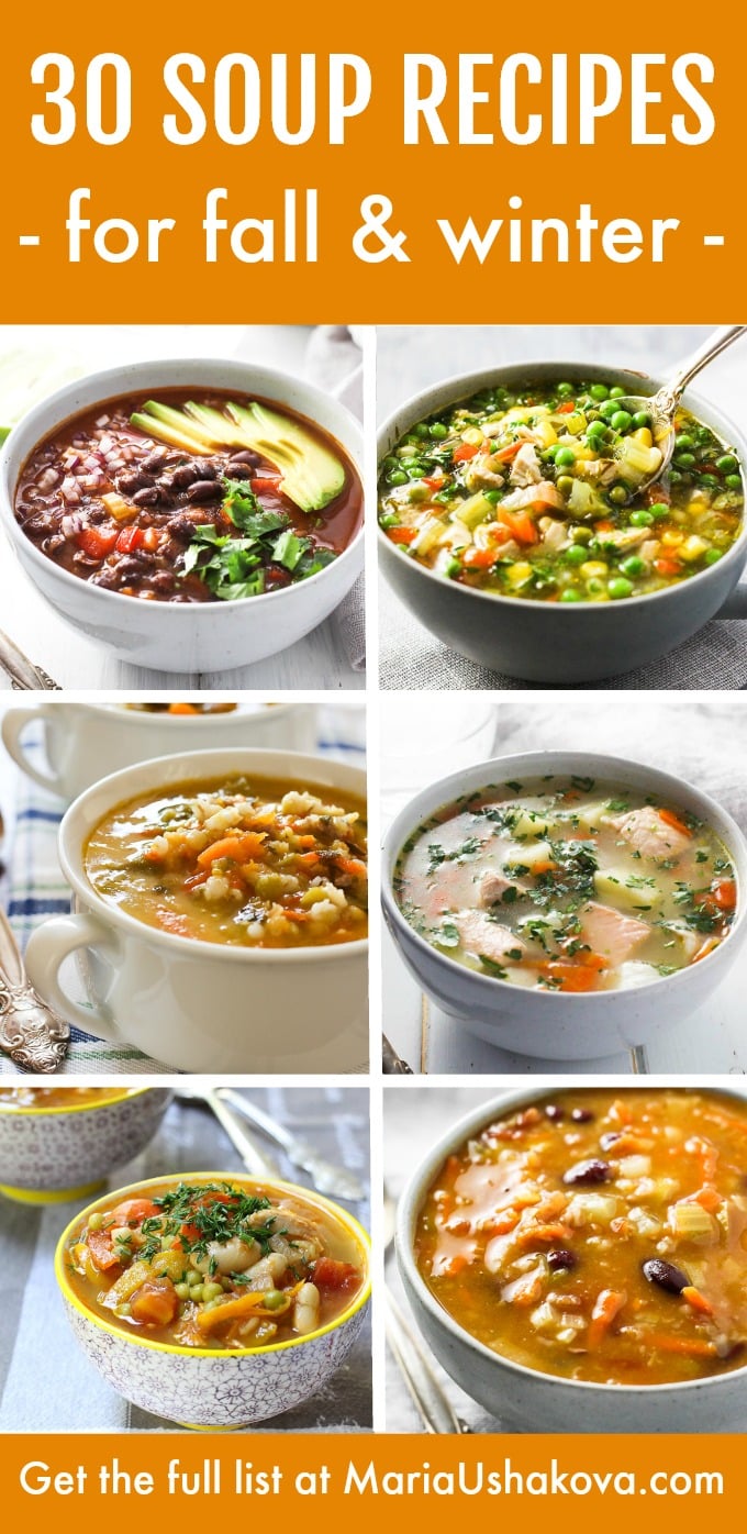 30 Easy Healthy Soup Recipes for Fall and Winter