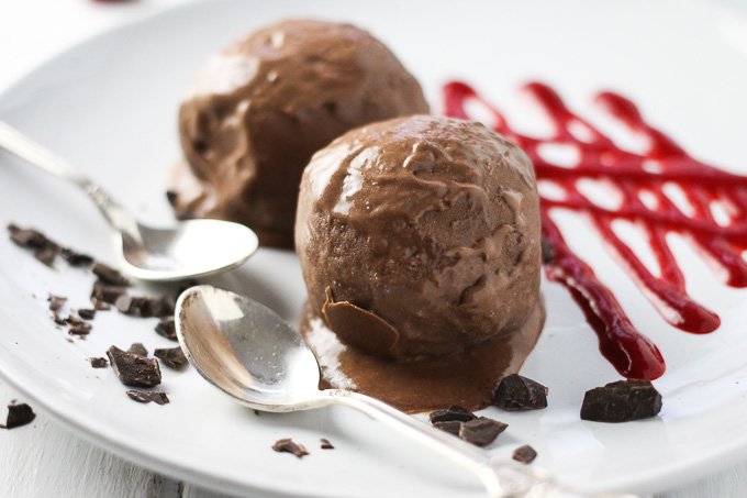 Chocolate Ice Cream Recipe (No Eggs) | MariaUshakova.com