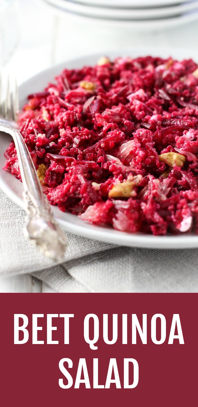 Beet Quinoa Salad with Goat Cheese and Grapefruit