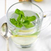 Homemade Ginger Tea with Mint