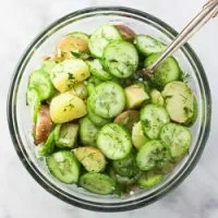 Potato Cucumber Salad with Dill and Garlic