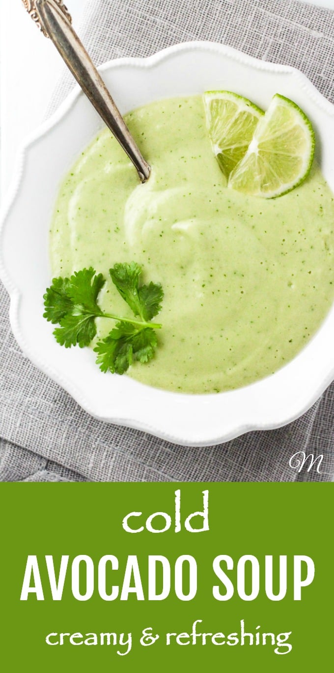 Cold Avocado Soup - Ready in 3 Minutes! | MariaUshakova.com