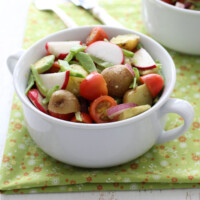 Potato salad in a bowl.