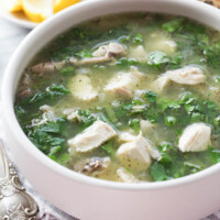 Chikhirtma in a bowl.